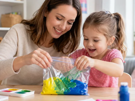Step 5 of Mixing Colours Without the Mess
