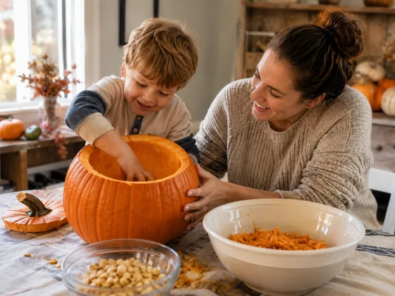 Step 5 of Scooping Out a Pumpkin