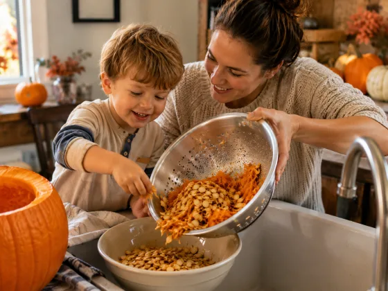 Step 6 of Scooping Out a Pumpkin