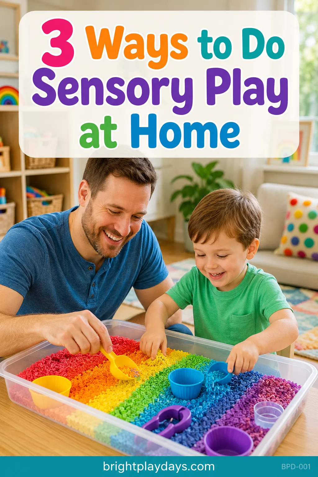 Children exploring a sensory activity