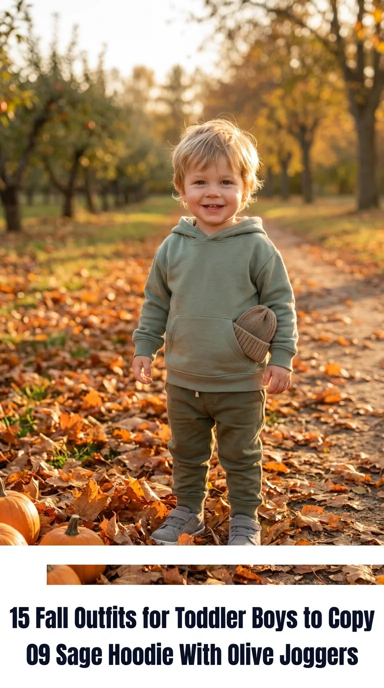 Toddler wearing autumn outfit