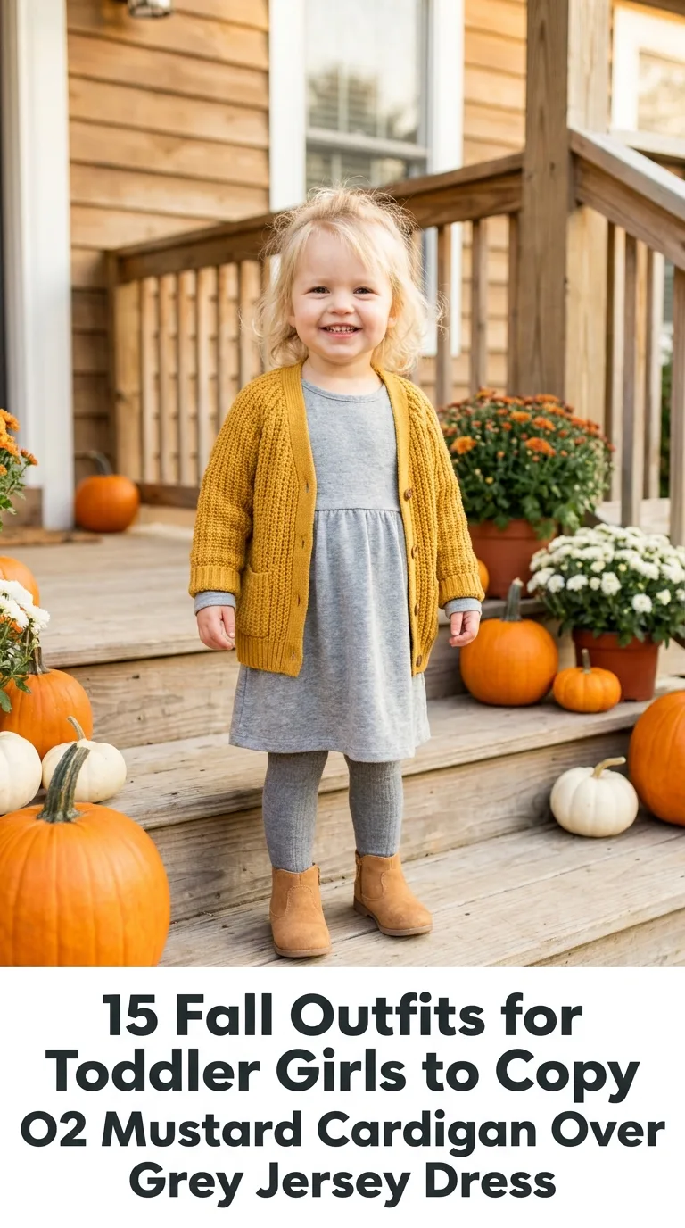 Toddler girl wearing fall outfit