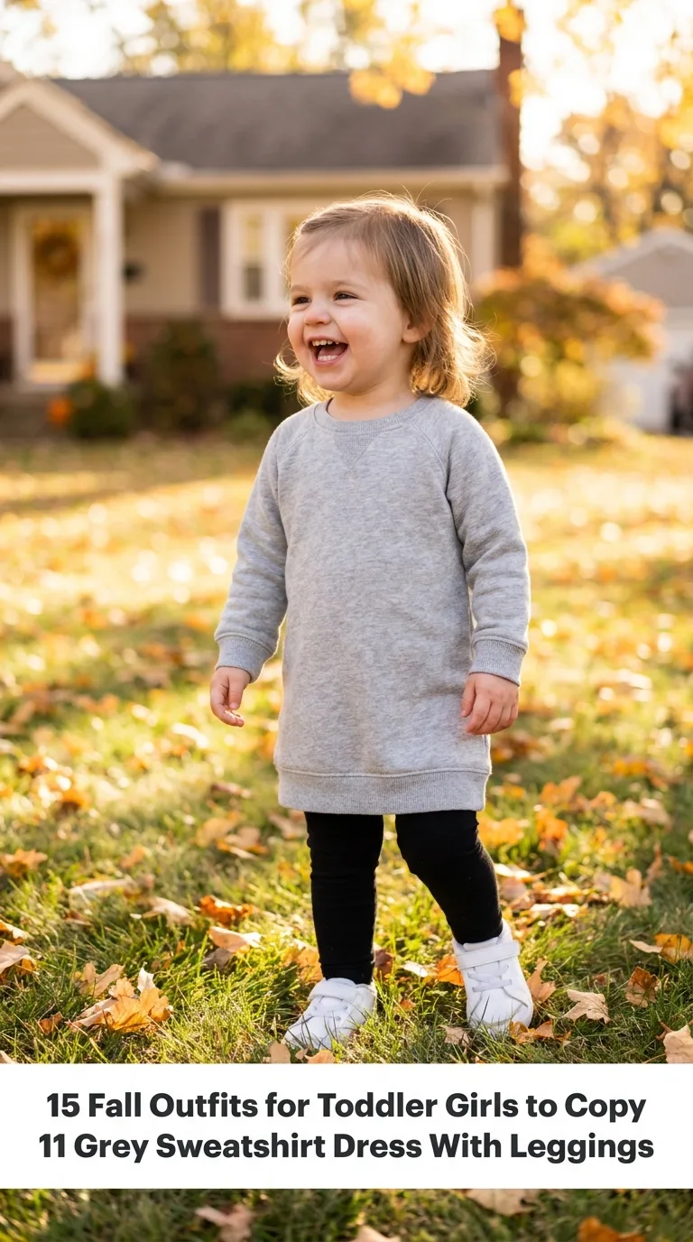 Toddler girl wearing fall outfit