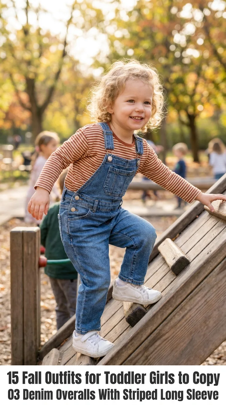 Toddler girl wearing fall outfit