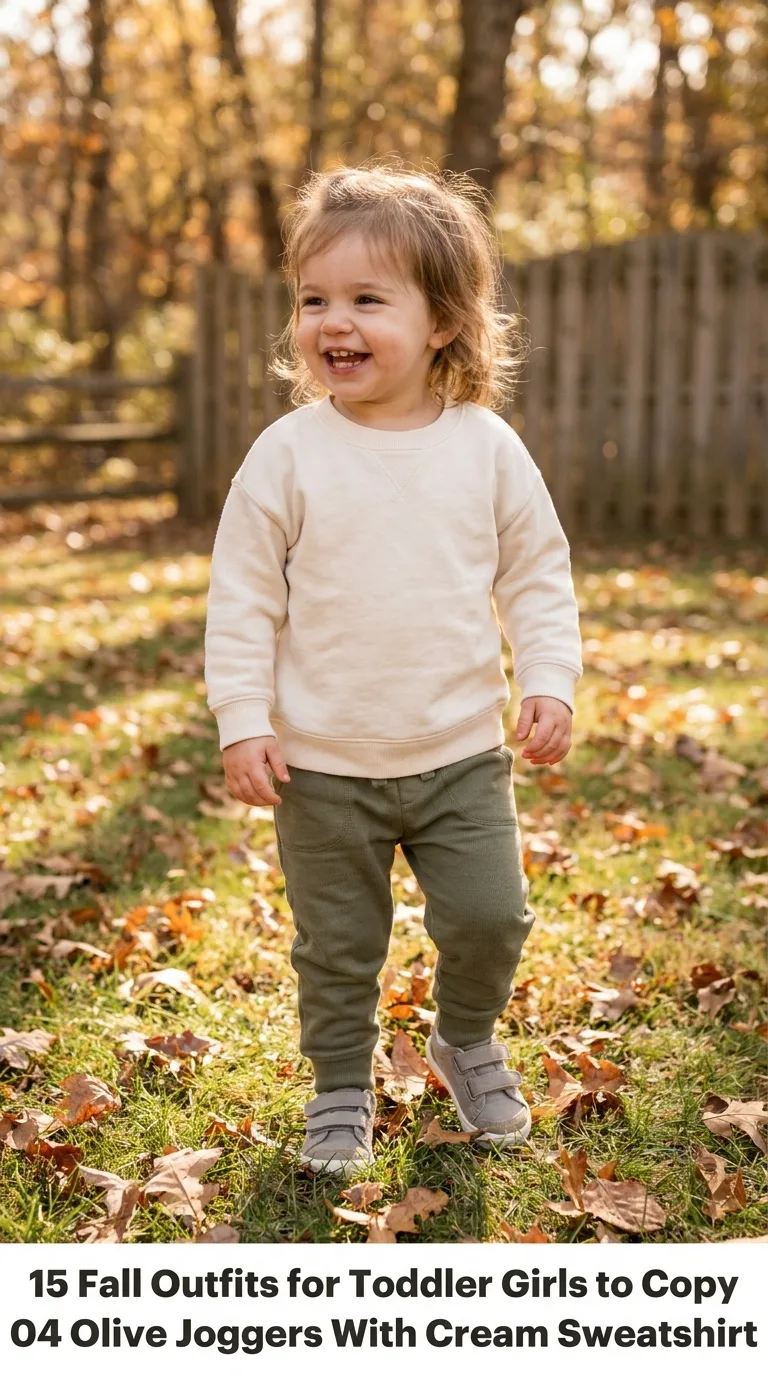 Toddler girl wearing fall outfit