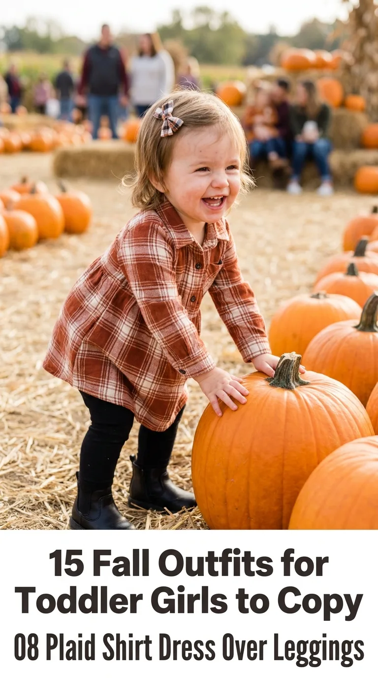 Toddler girl at pumpkin patch