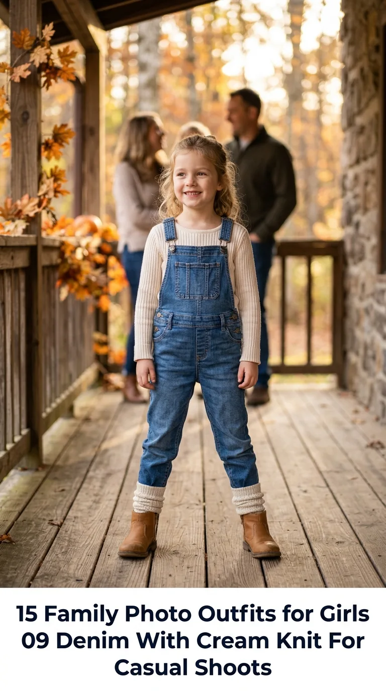 Child posing in autumn outfit