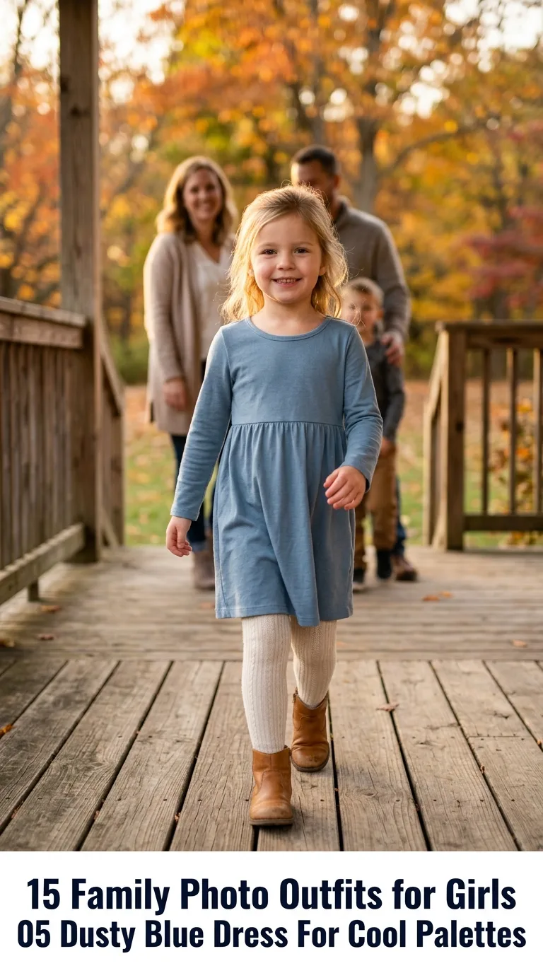 Child standing in autumn setting