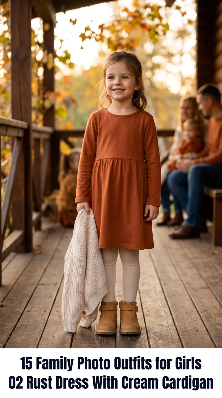 Child wearing autumn outfit
