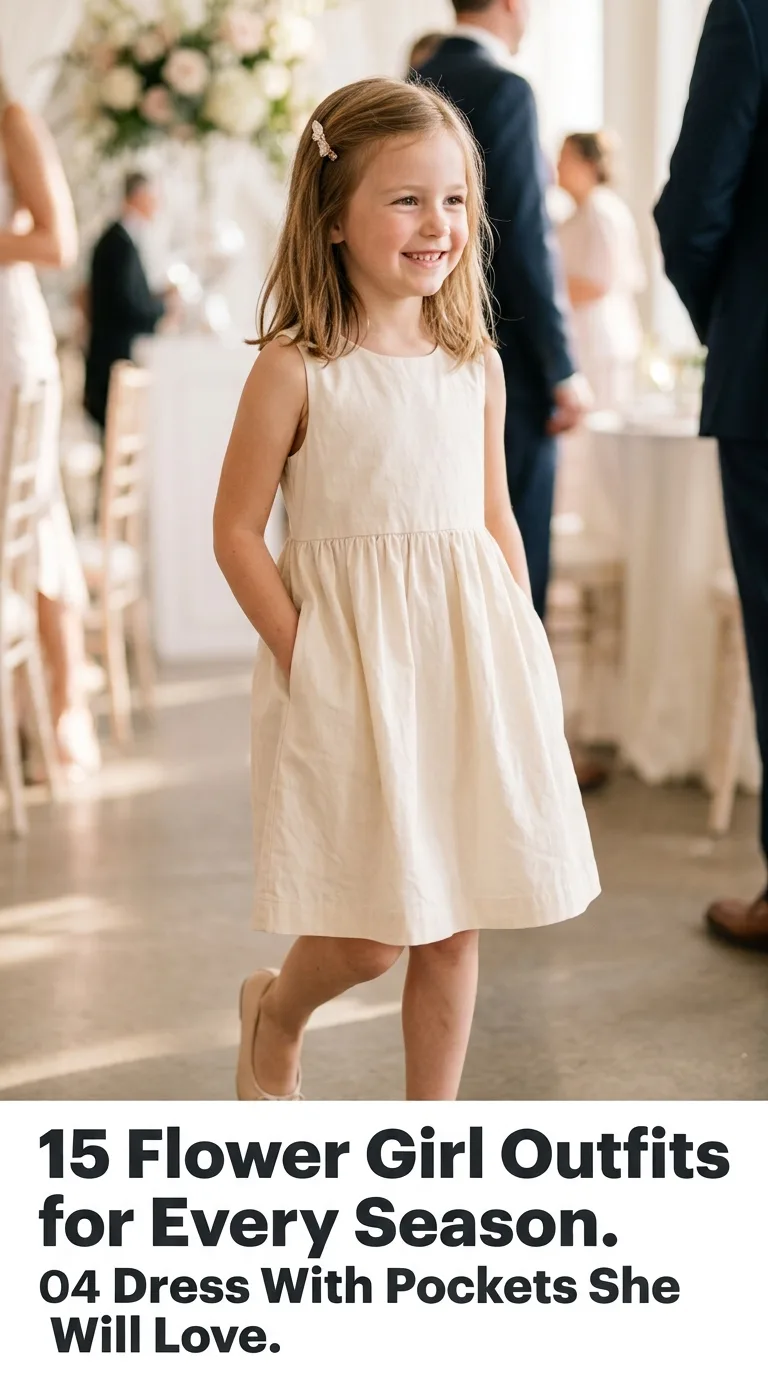 Girl standing at wedding