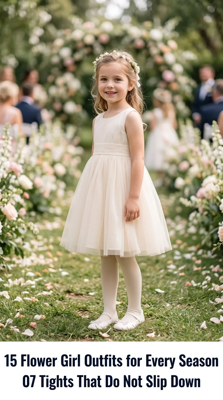 Child standing at garden wedding