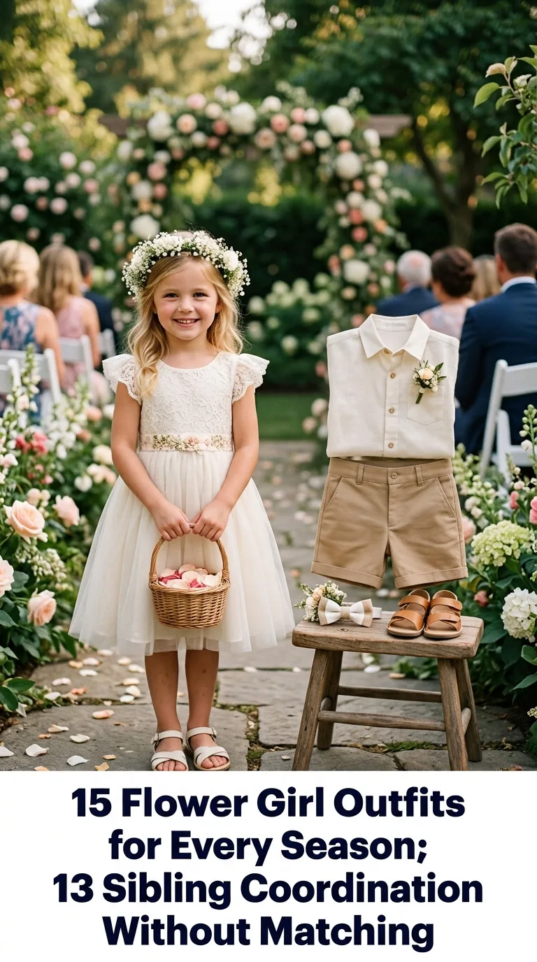 Children modeling wedding outfits