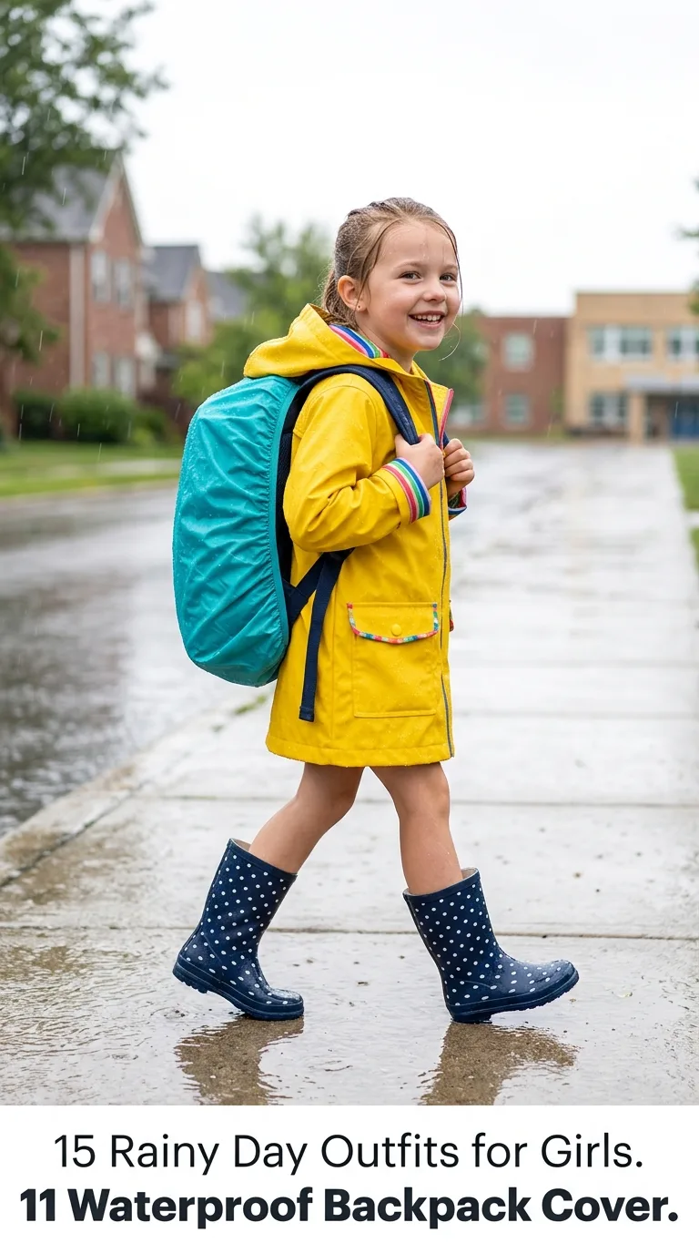 Girl walking to school