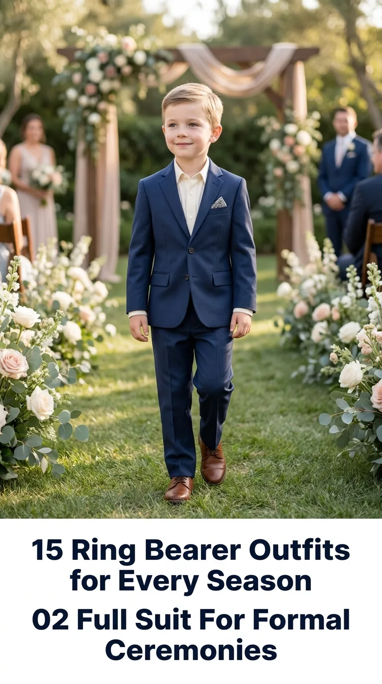 Boy wearing suit outdoors