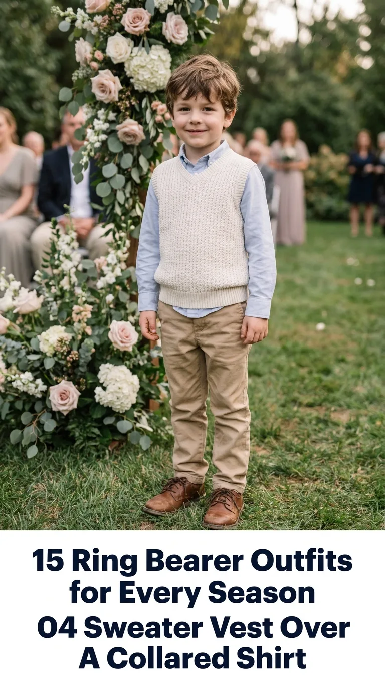 Boy wearing sweater vest