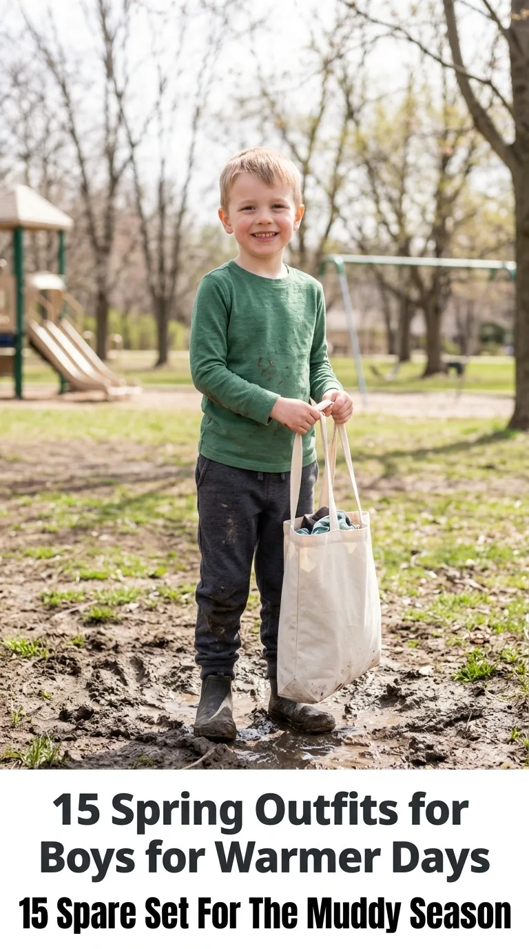 Boy holding bag at playground