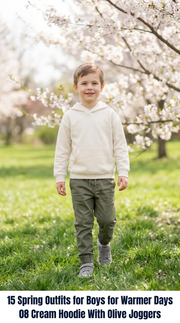 Boy standing on grass