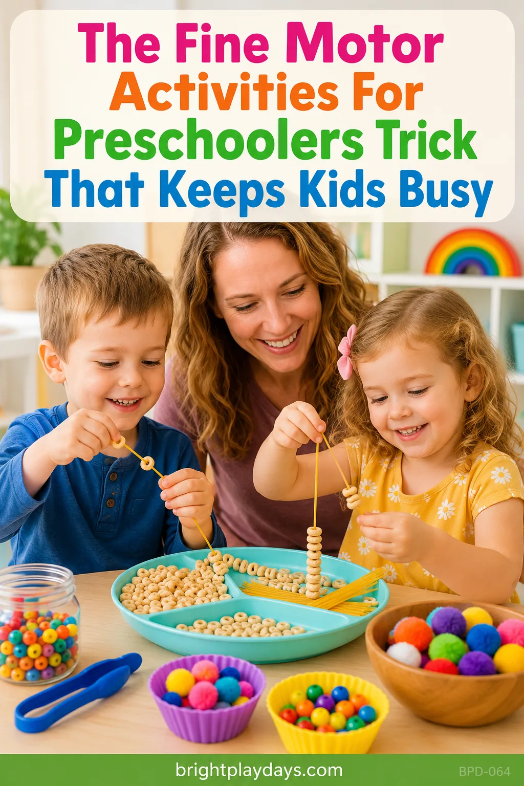A hands-on activity for building fine motor skills