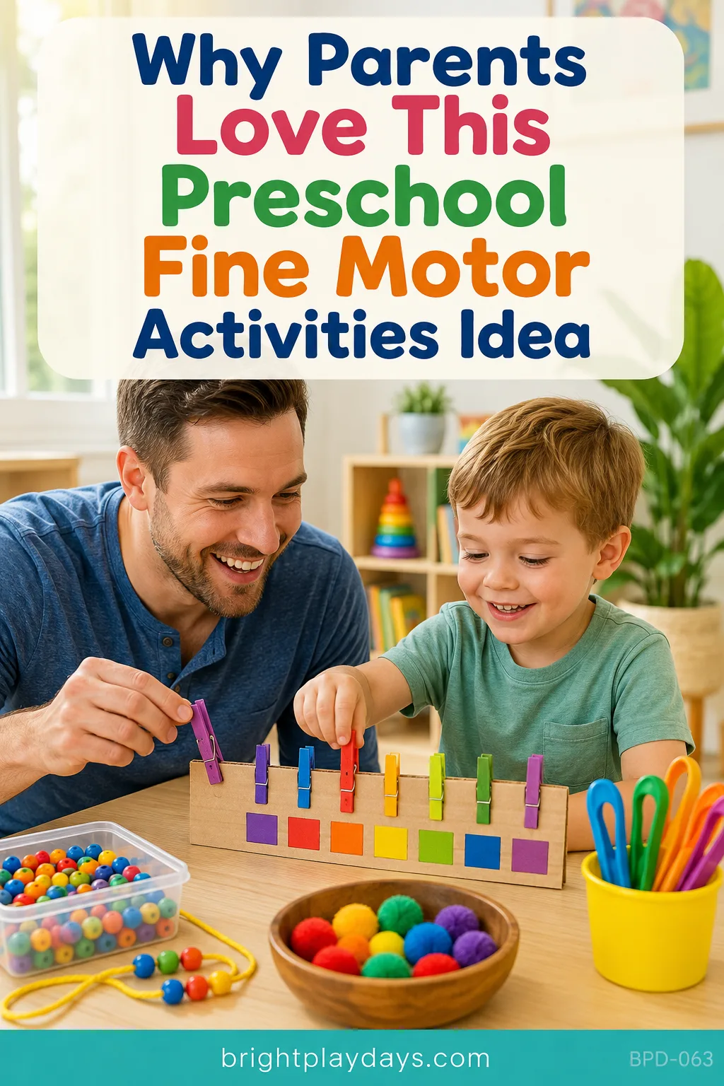 Screen-free fine motor play for young children