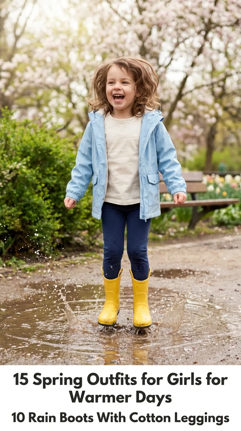Girl splashing in puddle