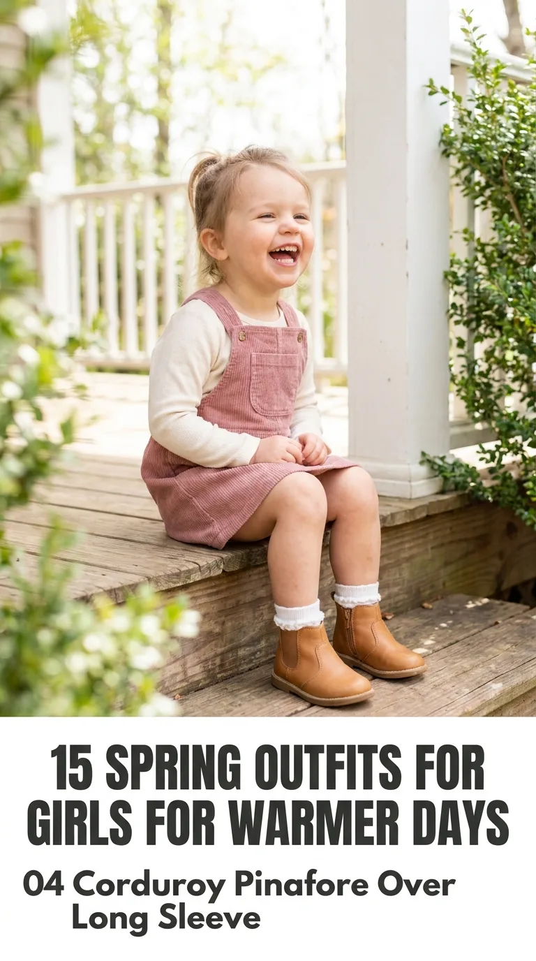Toddler girl wearing corduroy pi…