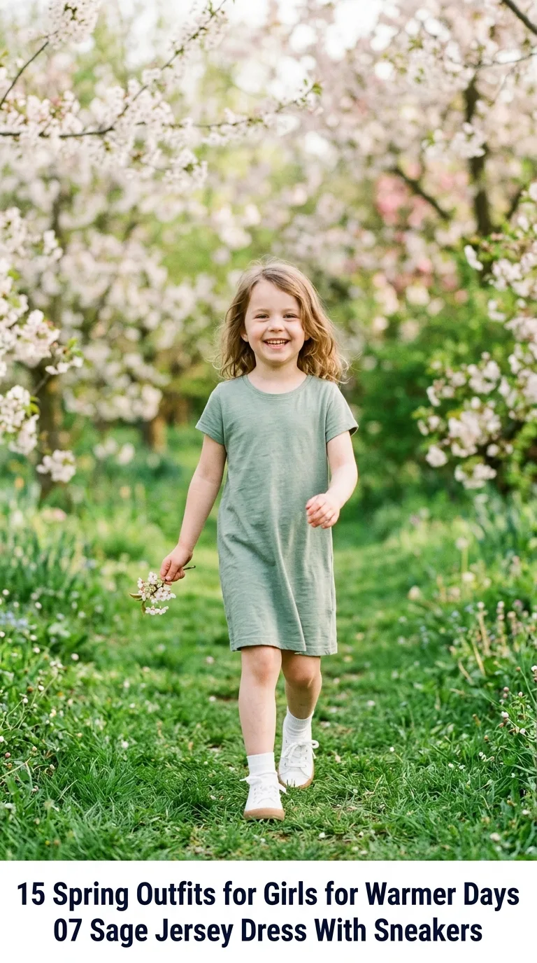 Girl wearing dress and sneakers