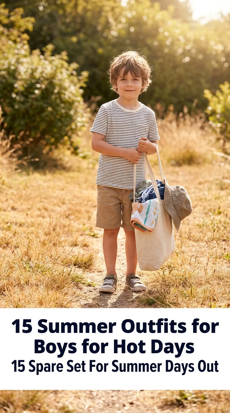 Boy holding clothes in bag