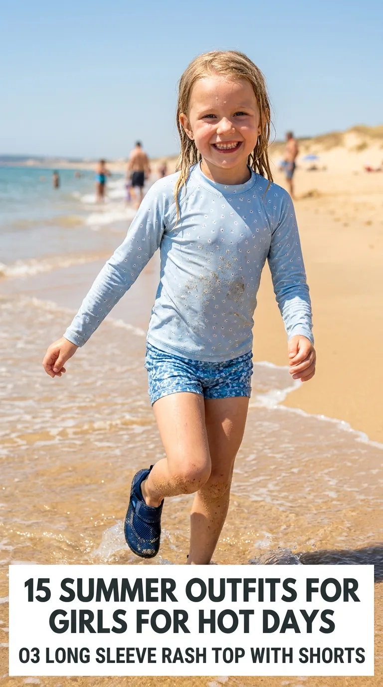 Girl wearing rash top