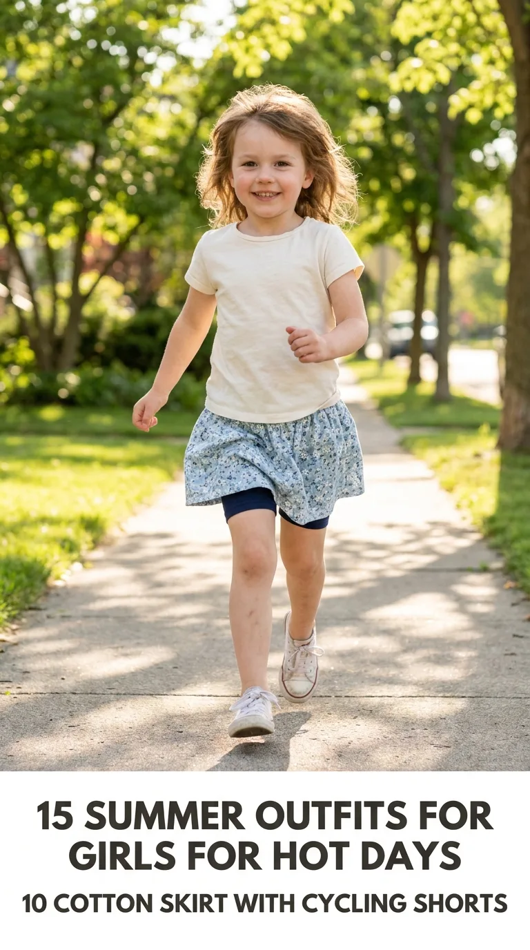 Girl wearing summer outfit