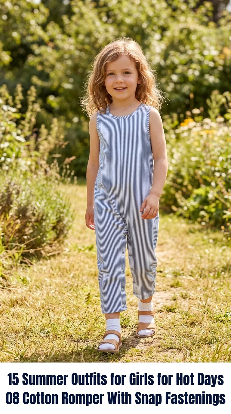 Girl standing in summer outfit