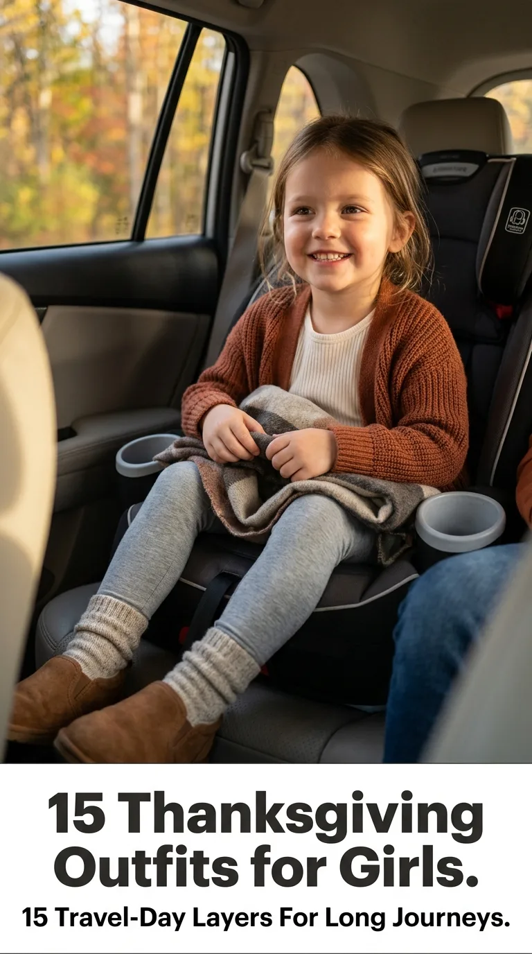 Girl holding blanket in car