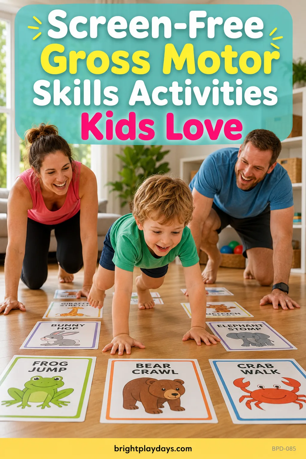 Children moving and being active