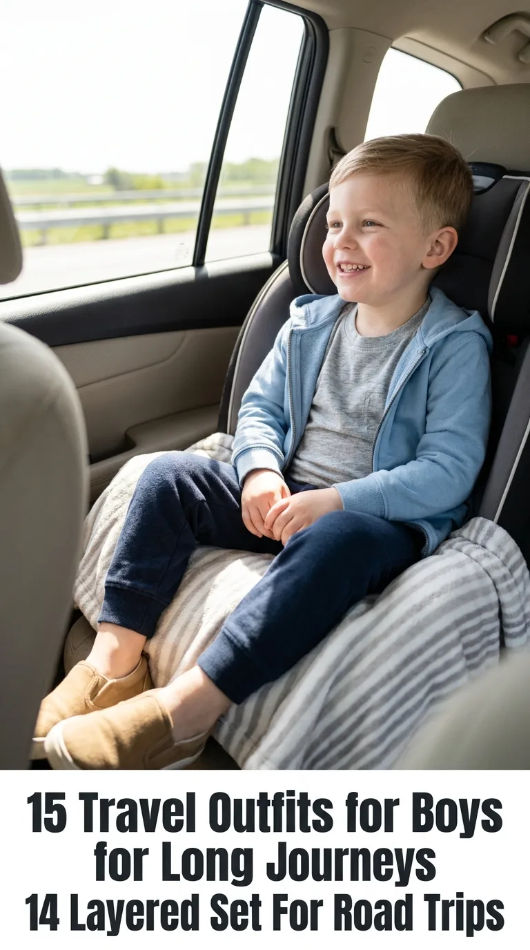 Boy on road trip
