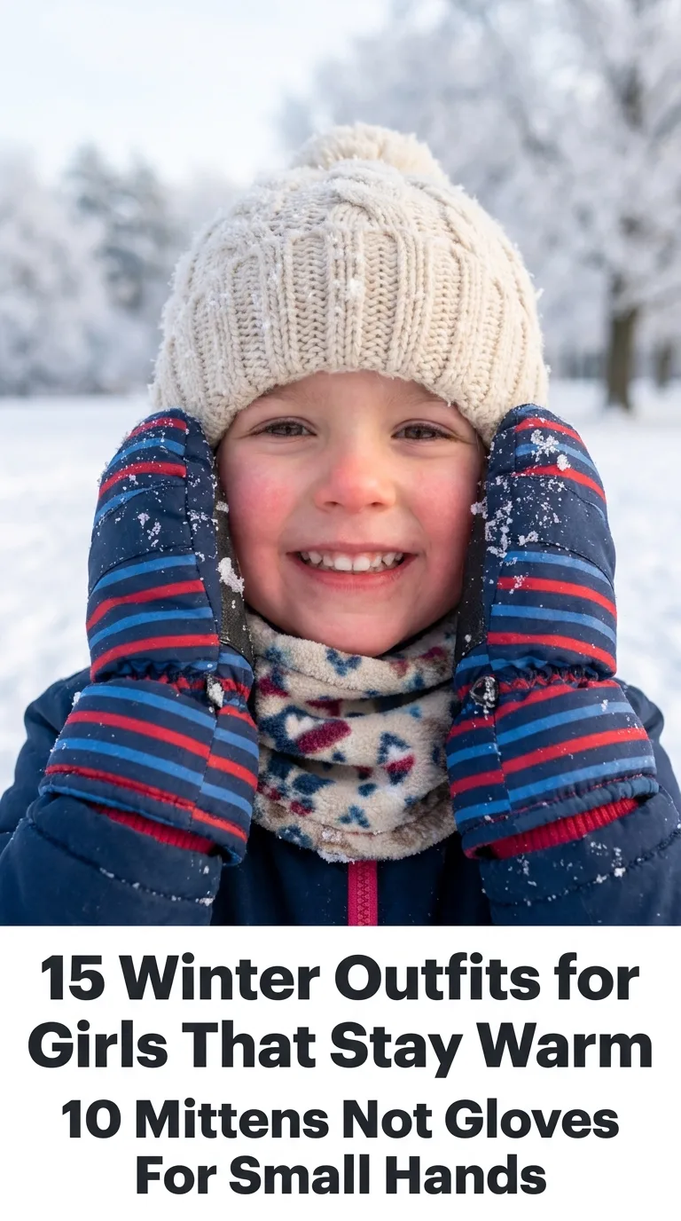 Girl smiling in snow