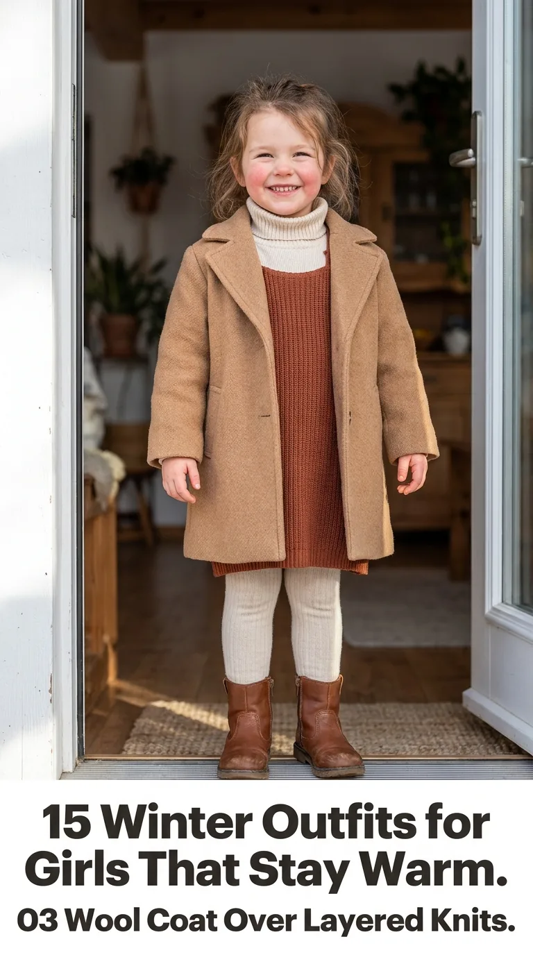 Girl wearing winter coat