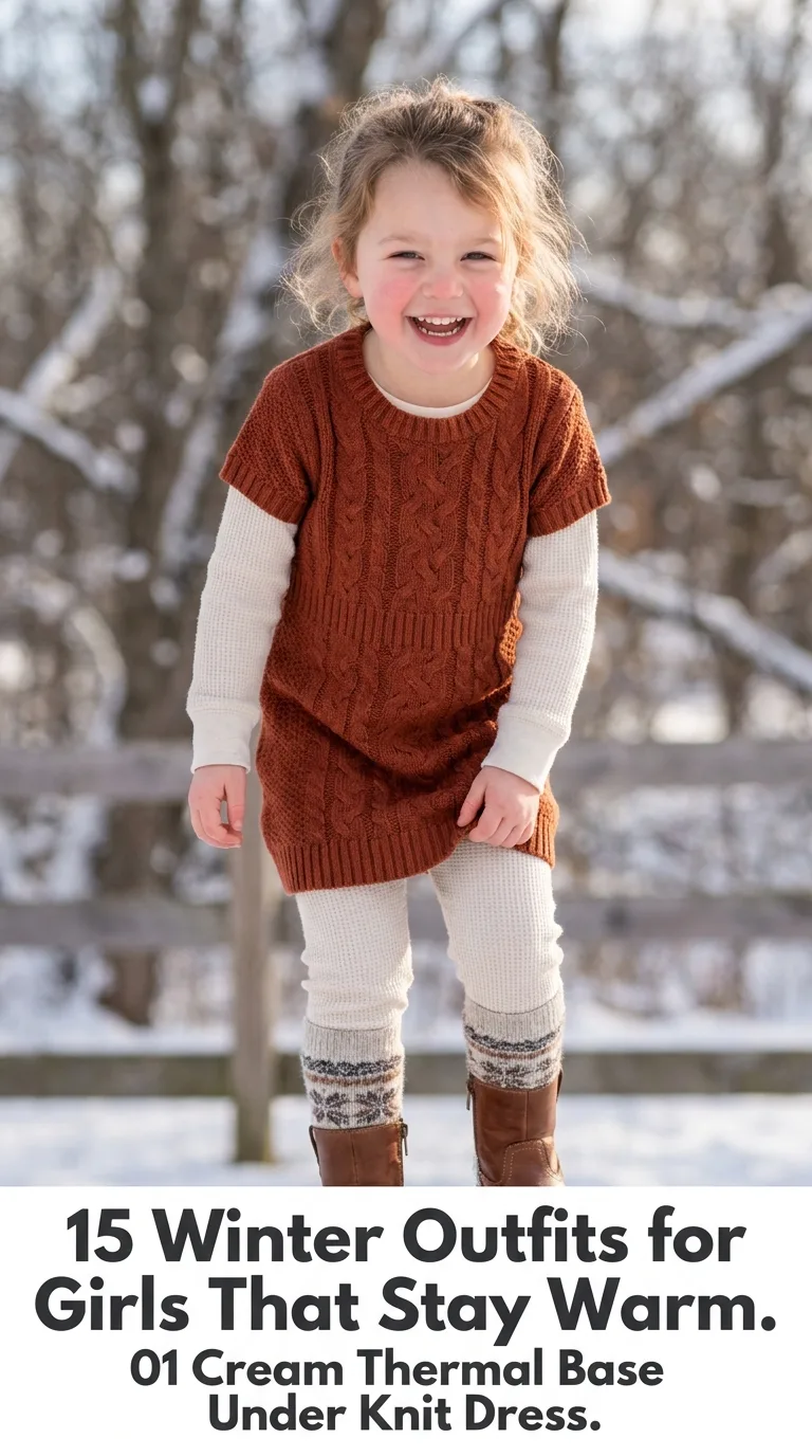 Girl wearing winter outfit