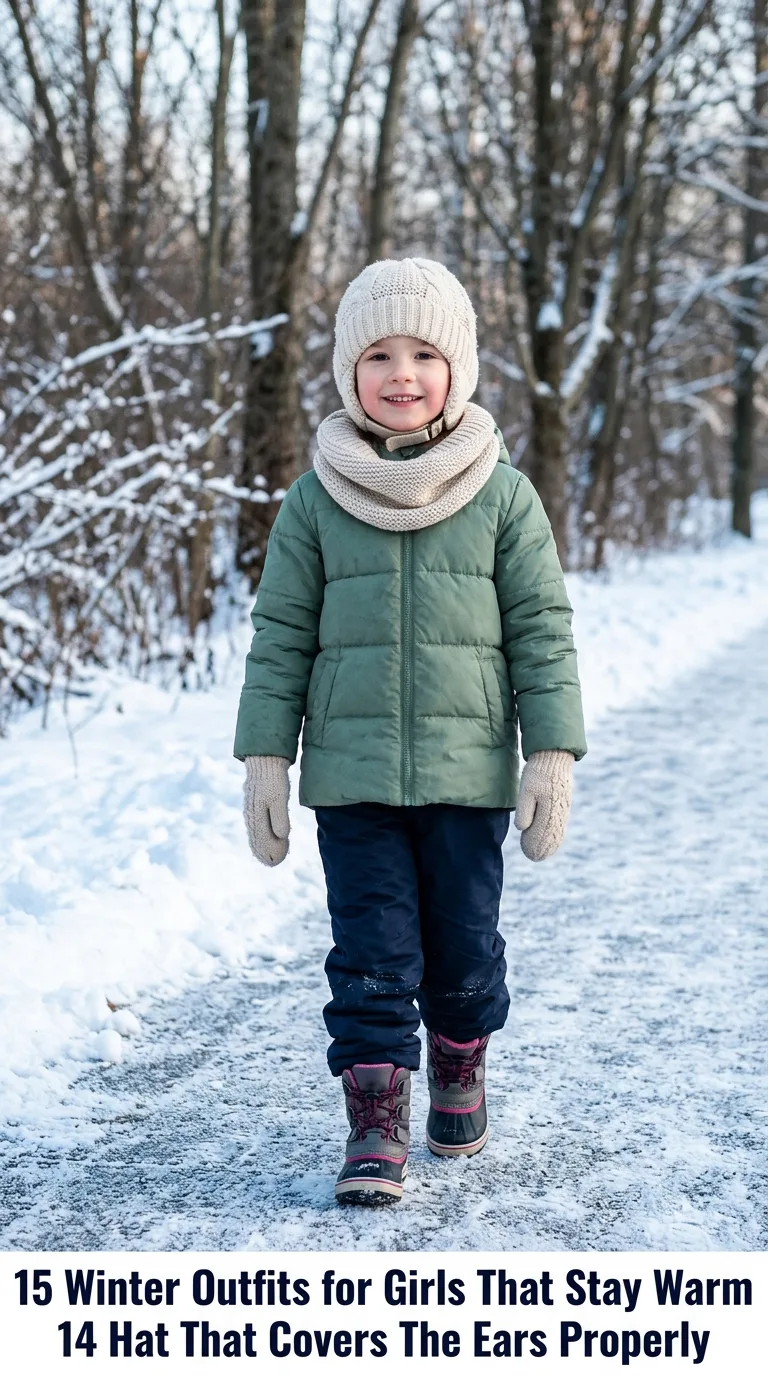 Girl wearing winter outfit