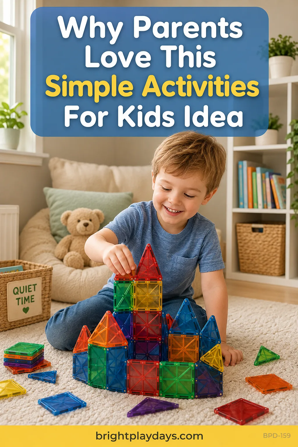 Settling a child with a quiet activity