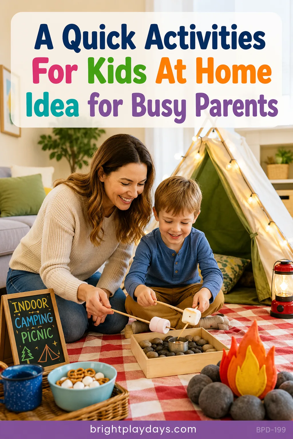 An indoor activity for young children