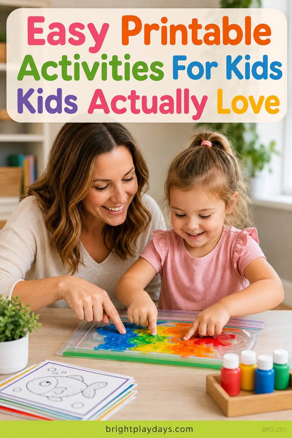 Play idea for kids without the clearing up
