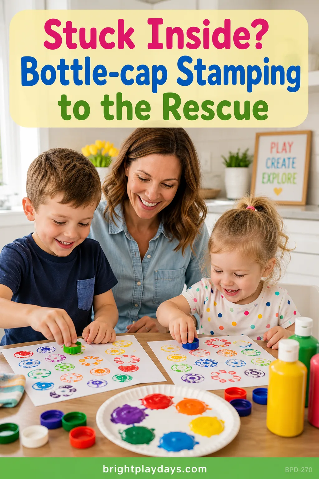 Screen-free play using things already at home