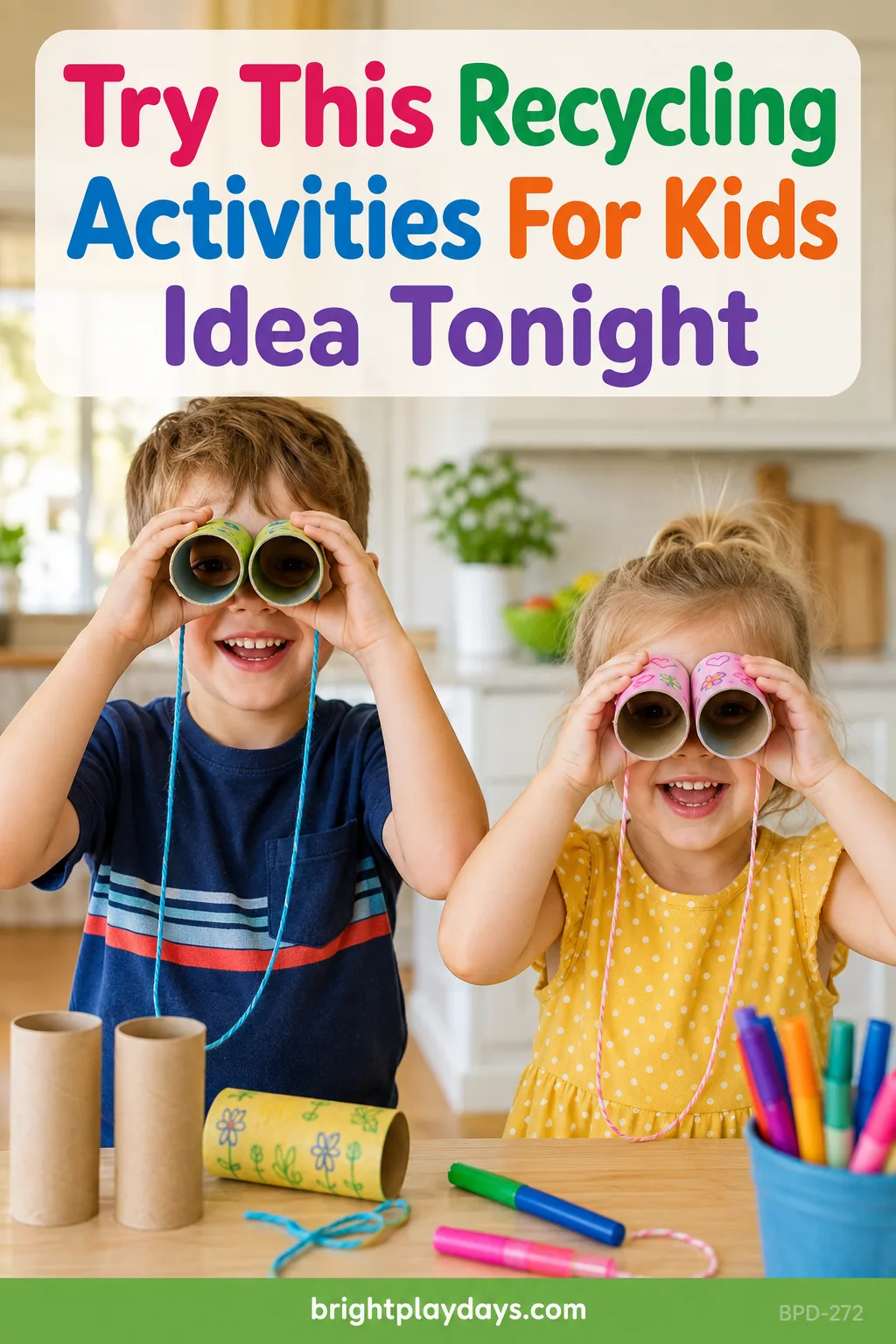 An activity for children made from everyday objects