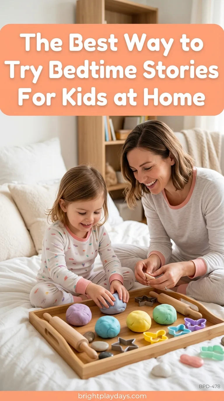 Calm activity for children before bed