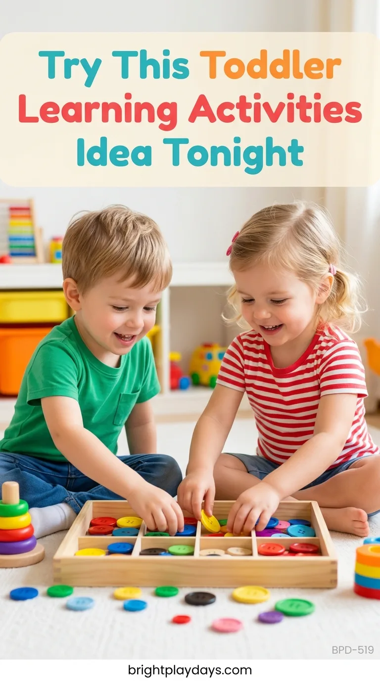 A simple screen-free activity for a three-year-old