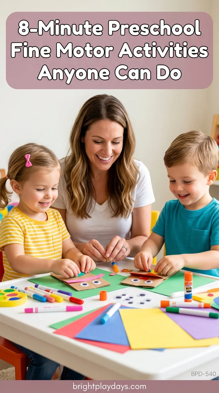 A screen-free activity for a four-year-old
