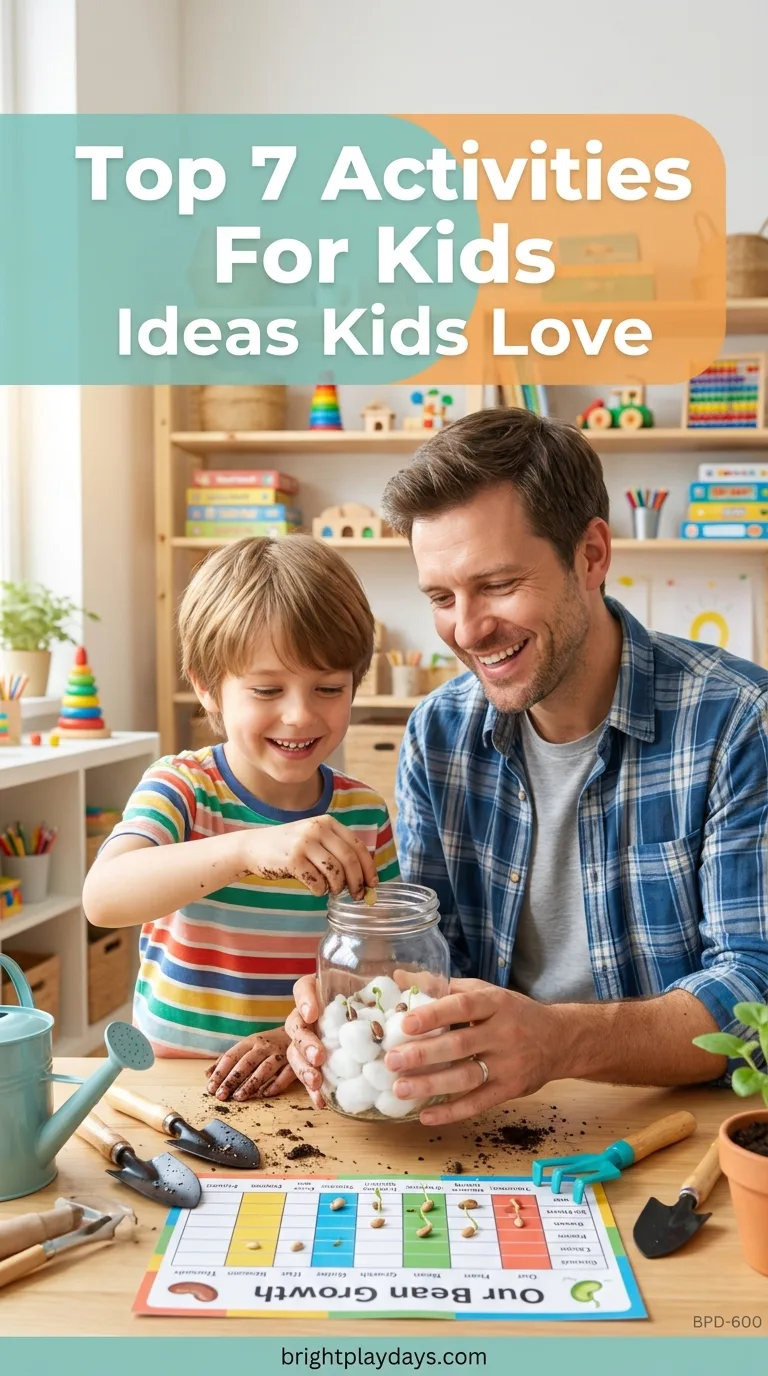 A screen-free activity for a seven-year-old