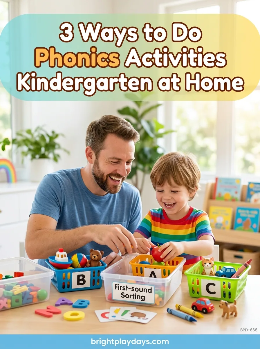 Screen-free play idea for kindergarten children