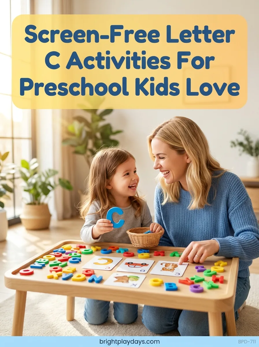 Screen-free letter recognition play