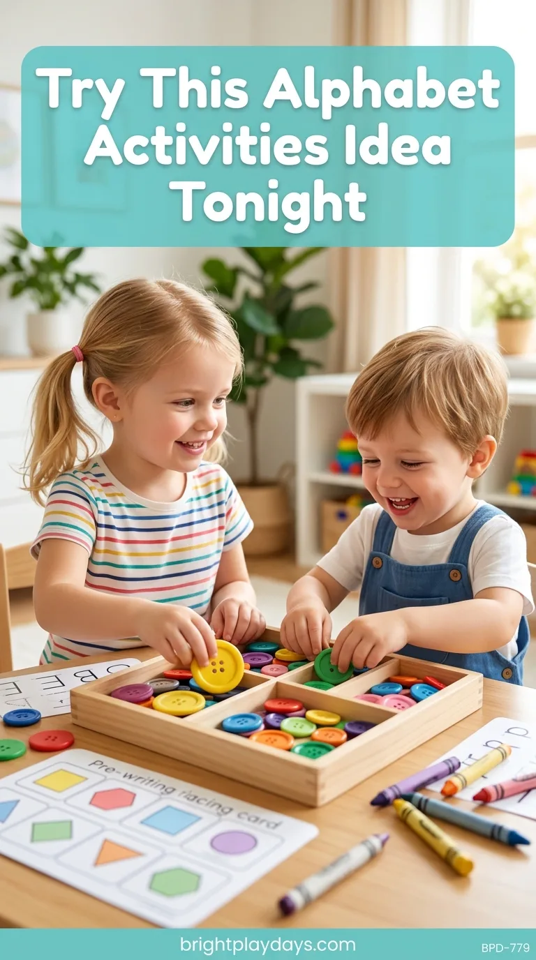 Screen-free pre-writing play idea