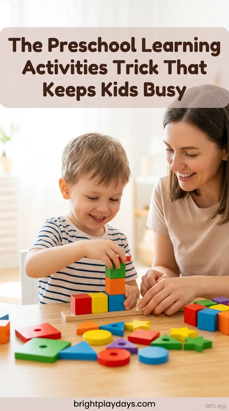 Screen-free shape and color play